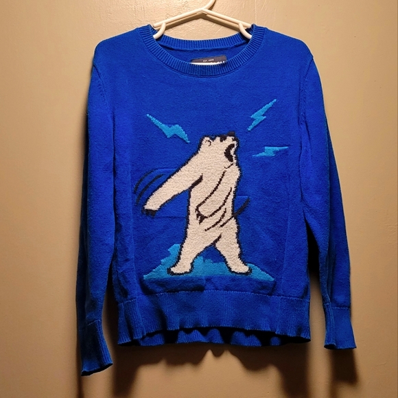 Polar Bear Sweater Osh Kosh " loud" Roar - Picture 1 of 7